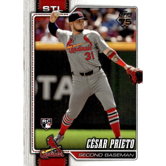 2026 Topps Cesar Prieto RC #95 St. Louis Cardinals Baseball Card