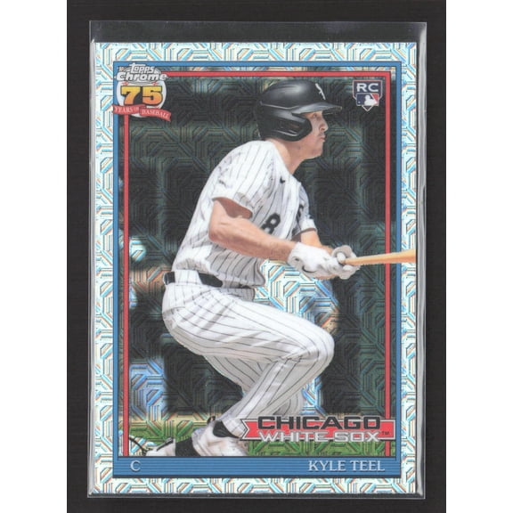 2026 Topps Chrome 75 Years Of Baseball Kyle Teel Chicago White Sox RC #91C-61 Baseball Card