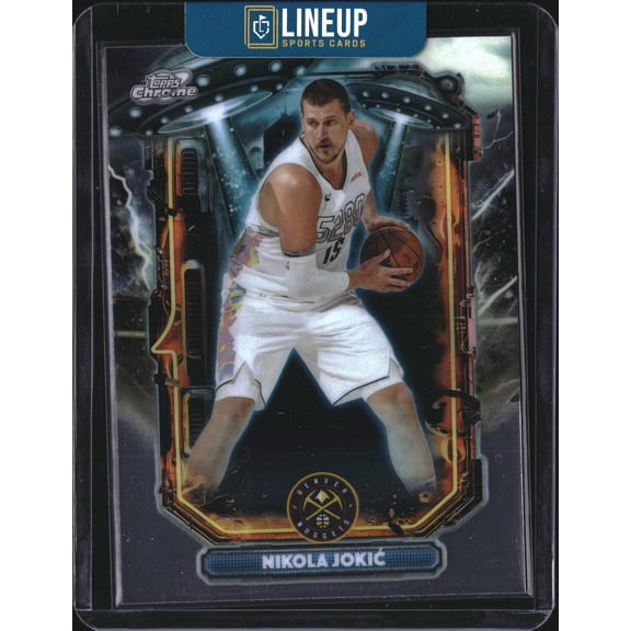 2026 Topps Chrome Basketball Exoplanetary Nikola Joki #ET-4 Base Denver Nuggets NBA Basketball Trading Card
