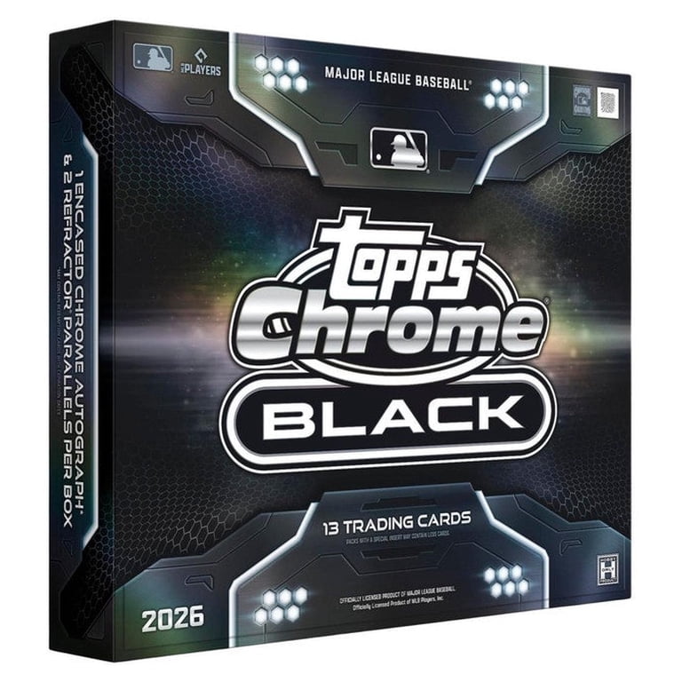 2026 Topps Chrome Black Baseball Factory Sealed Hobby Box