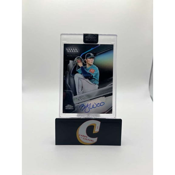 2026 Topps Chrome Black Bryan Woo Auto #CBA-BW 013/188 Seattle Mariners Baseball Card