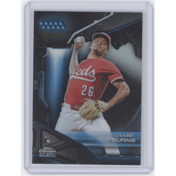 2026 Topps Chrome Black Chase Burns #38 /150 RC Cincinnati Reds MLB Baseball Trading Card