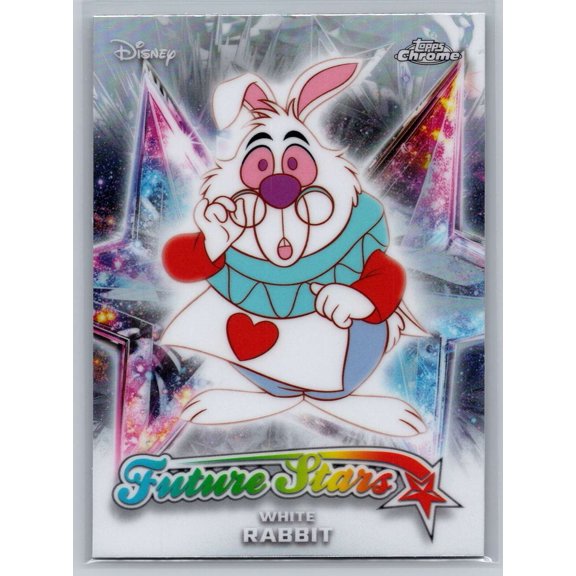 2026 Topps Chrome Disney 100 Future Stars Refractor White Rabbit Insert FS-6