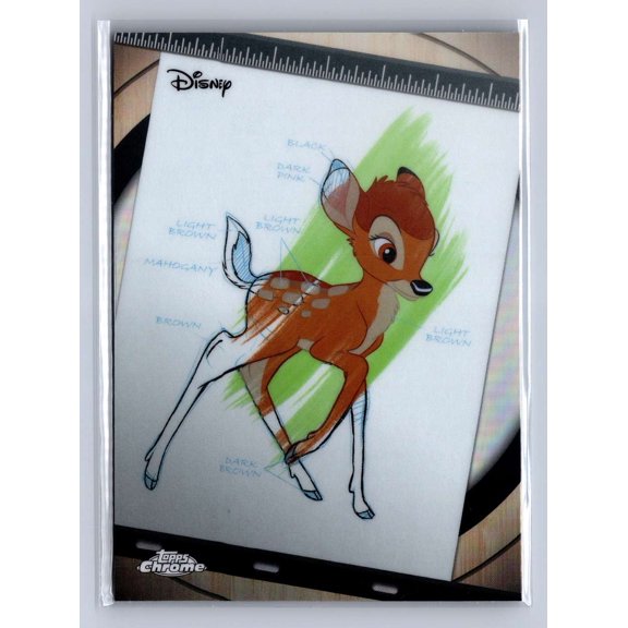 2026 Topps Chrome Disney Bambi Ink and Paint Card #I&P-5