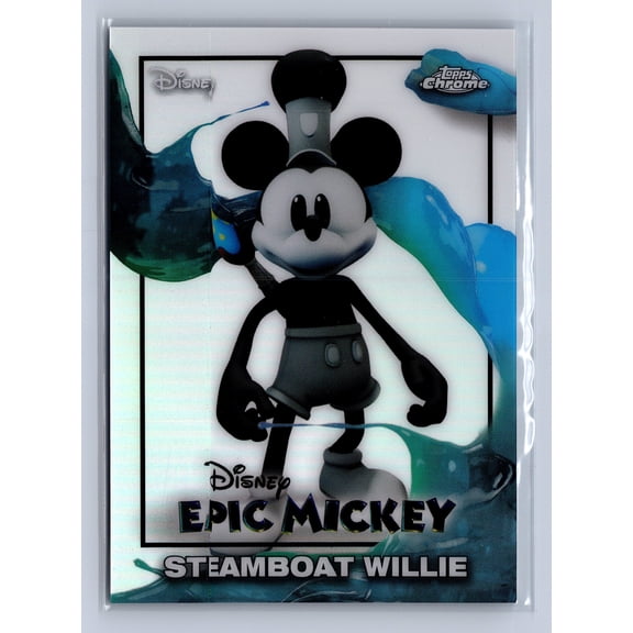 2026 Topps Chrome Disney Epic Mickey Steamboat Willie #EM-10