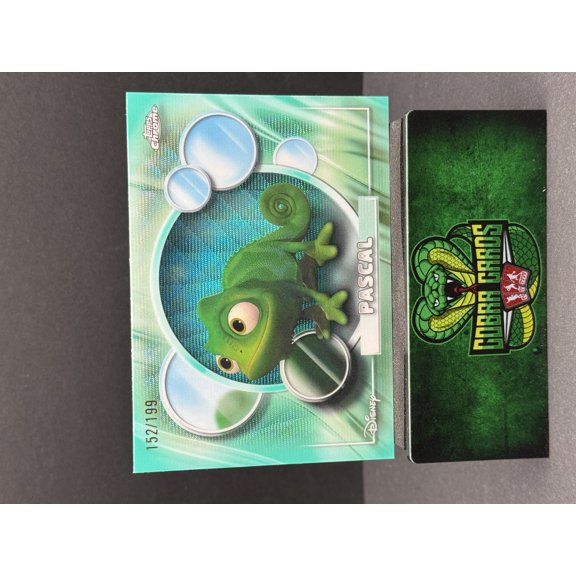 2026 Topps Chrome Disney Tangled Pascal Aqua Wave Refractor #189 152/199 Trading Card