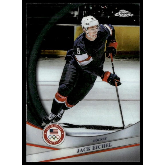 2026 Topps Chrome Jack Eichel #36USC220506 United States Olympic Team Ice Hockey Card