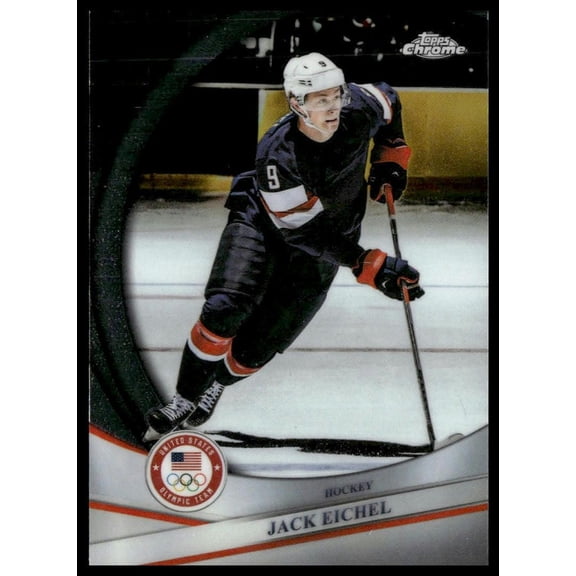 2026 Topps Chrome Jack Eichel #CMP126064 United States Olympic Team Ice Hockey Card Near Mint
