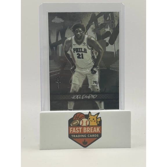 2026 Topps Chrome Jacked Up Joel Embiid #JU-14 Philadelphia 76ers Basketball Card Philadelphia 76ers NBA Basketball Trading Card