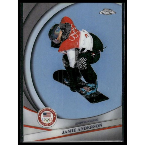 2026 Topps Chrome Olympic Refractor #128 Jamie Anderson United States Olympic Team Snowboarding Card