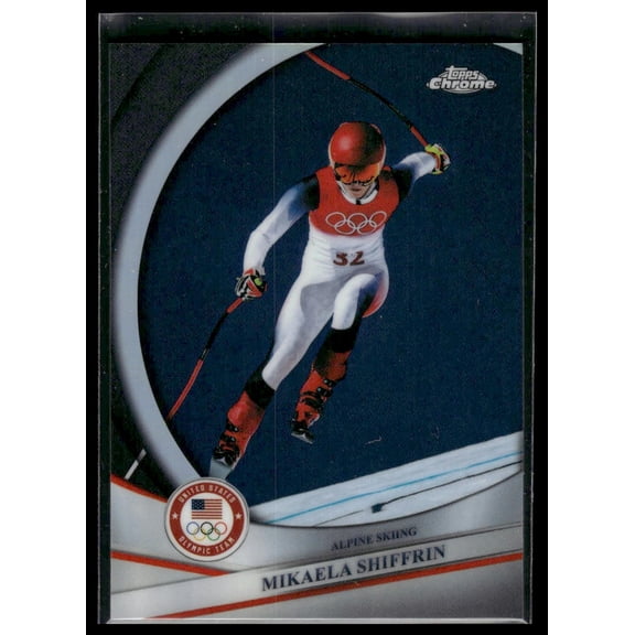 2026 Topps Chrome Olympic Mikaela Shiffrin #105 Refractor