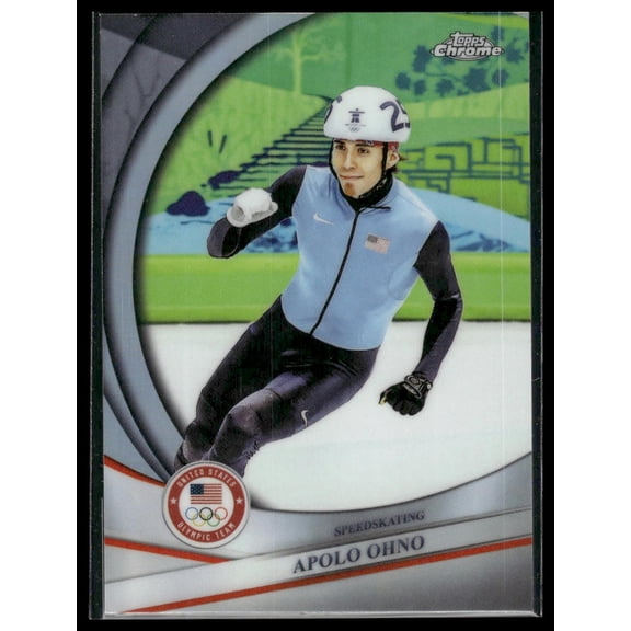 2026 Topps Chrome Olympics Apolo Ohno #86 Refractor