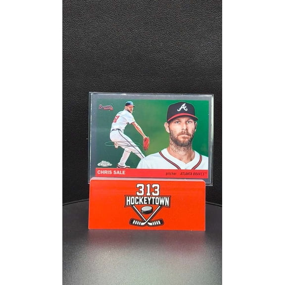 2026 Topps Chrome Platinum Anniversary Chris Sale Braves #49 Baseball Card Atlanta Braves MLB Baseball Trading Card