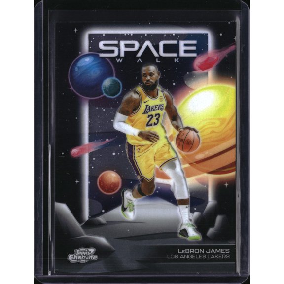 2026 Topps Chrome Space Walk LeBron James Los Angeles Lakers #SW-1 Basketball Card