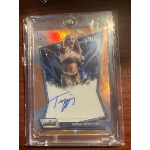 2026 Topps Chrome Tiffany Stratton BBA Hard Signed Auto WWE Trading Card