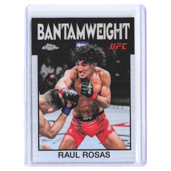 2026 Topps Chrome UFC 1986 Topps Trading Card Raul Rosas #86-7 Refractor MMA Bantamweight UFC Mixed Martial Arts (MMA) Trading Card