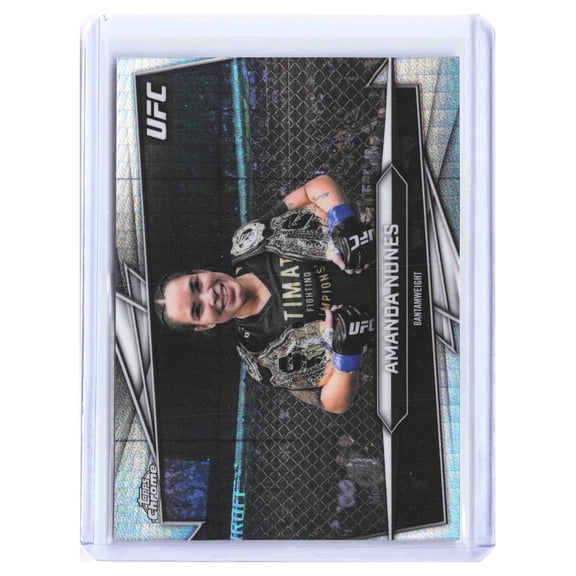 2026 Topps Chrome UFC Amanda Nunes #195 X-Fractor MMA Trading Card
