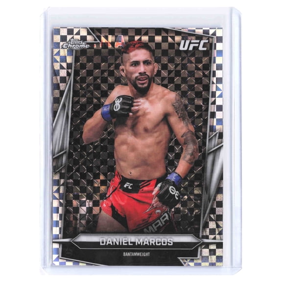 2026 Topps Chrome UFC Daniel Marcos #43 X-Fractor Trading Card Bantamweight UFC Mixed Martial Arts (MMA) Trading Card