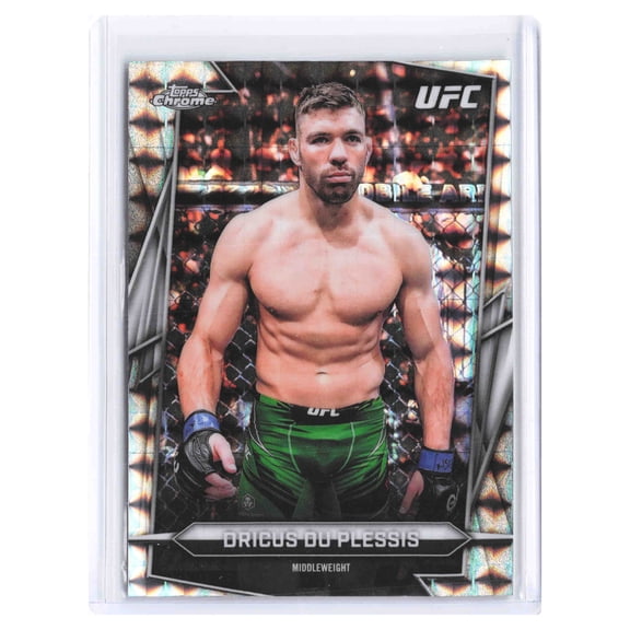 2026 Topps Chrome UFC Dricus Du Plessis #10 X-Fractor