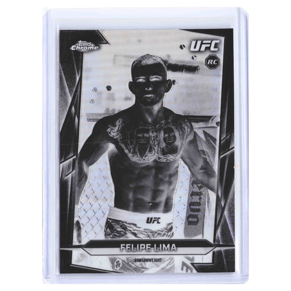 2026 Topps Chrome UFC Felipe Lima #160 Negative Refractor RC Trading Card MMA Bantamweight UFC MMA Trading Card