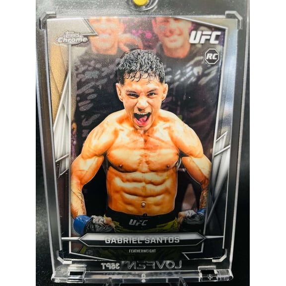 2026 Topps Chrome UFC Gabriel Santos #4 RC Baseball Card