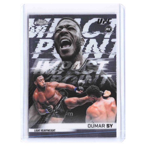 2026 Topps Chrome UFC Impact Point Oumar Sy RC MMA Trading Card #IP-5