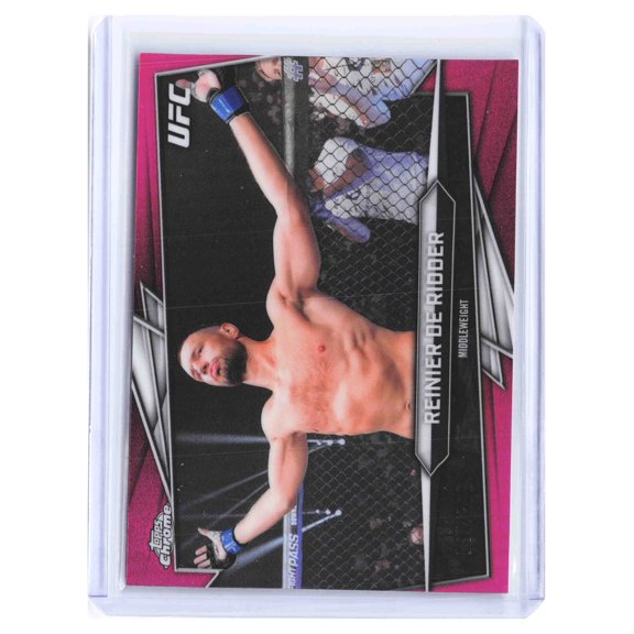 2026 Topps Chrome UFC Reinier de Ridder Pink /399 Trading Card #38 Short Print Low Pop