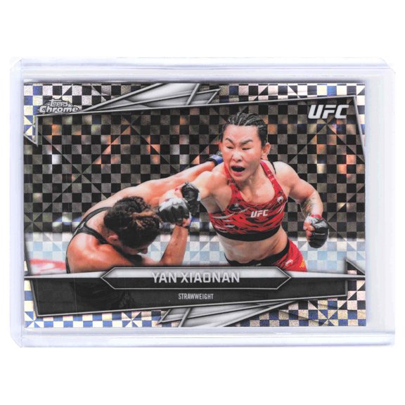 2026 Topps Chrome UFC Yan Xiaonan #116 X-Fractor MMA Trading Card