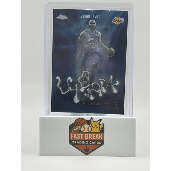 2026 Topps Chrome Utopia Highlights LeBron James #UH-12 Los Angeles Lakers Basketball Card Los Angeles Lakers NBA Basketball Trading Card