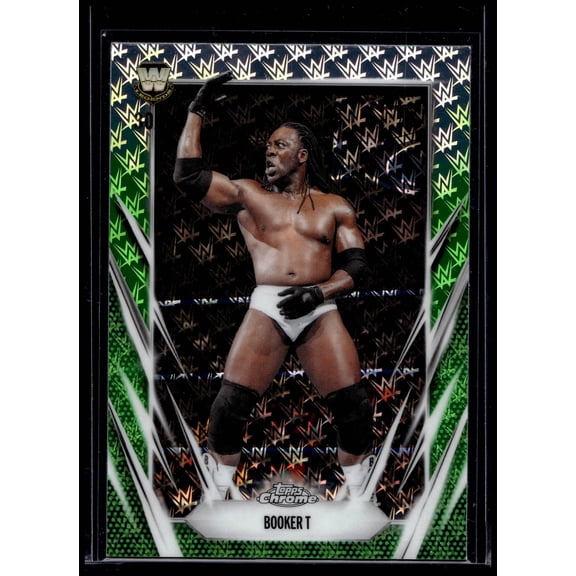 2026 Topps Chrome WWE Booker T #71 Green Near Mint Baseball Card