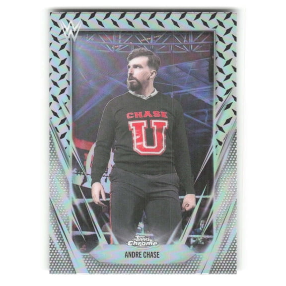2026 Topps Chrome WWE Diamond Plate Refractor #127 Andre Chase NXT Wrestling Trading Card