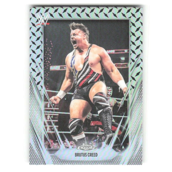 2026 Topps Chrome WWE Diamond Plate Refractor #140 Brutus Creed Raw Wrestling Trading Card