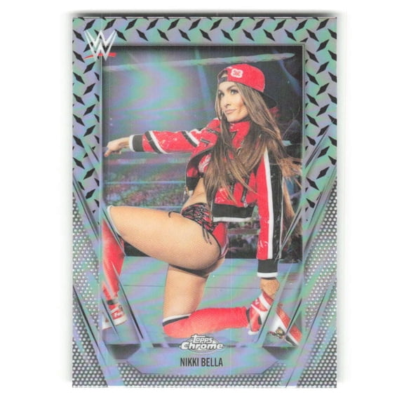 2026 Topps Chrome WWE Diamond Plate Refractor #194 Nikki Bella Raw Wrestling Trading Card