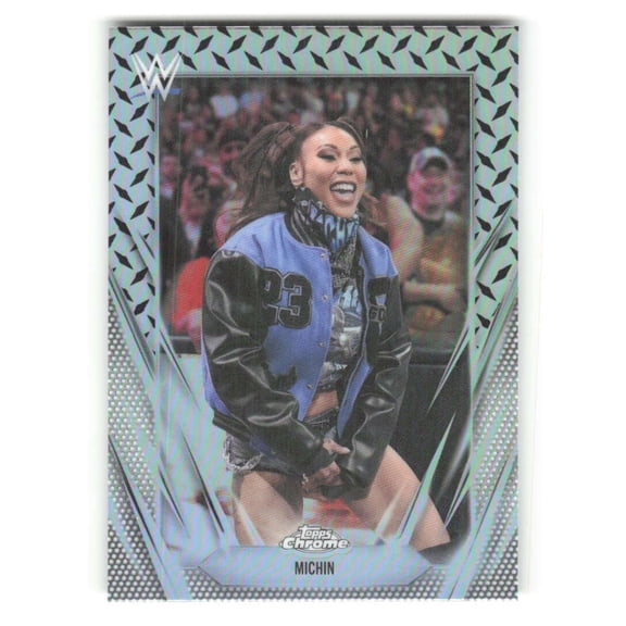 2026 Topps Chrome WWE Diamond Plate Refractor #32 Michin SmackDown Wrestling Trading Card