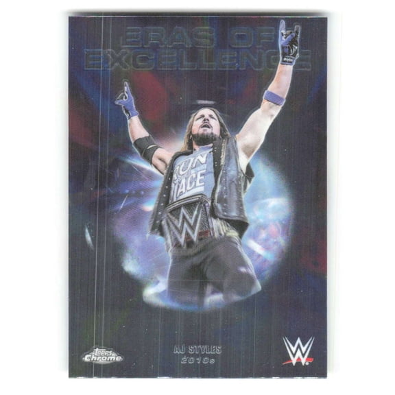 2026 Topps Chrome WWE Eras of Excellence #ERA-26 AJ Styles Raw Wrestling Trading Card