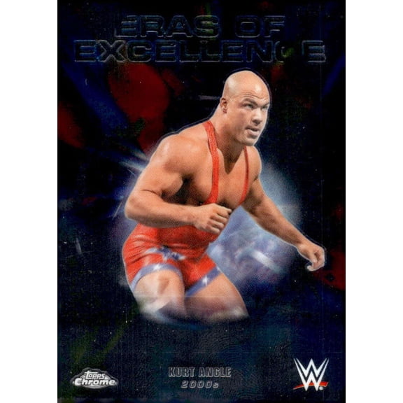2026 Topps Chrome WWE Eras of Excellence #ERA-36 Kurt Angle Legend Wrestling Trading Card
