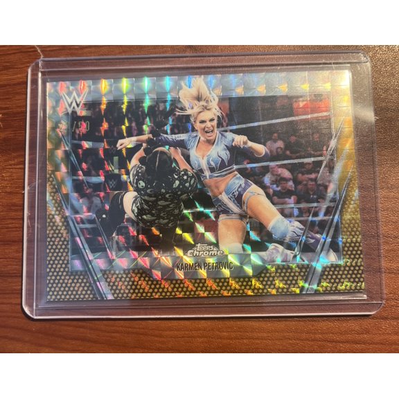 2026 Topps Chrome WWE Karmen Petrovic #54 Gold Refractor Parallel/Variety Base Set