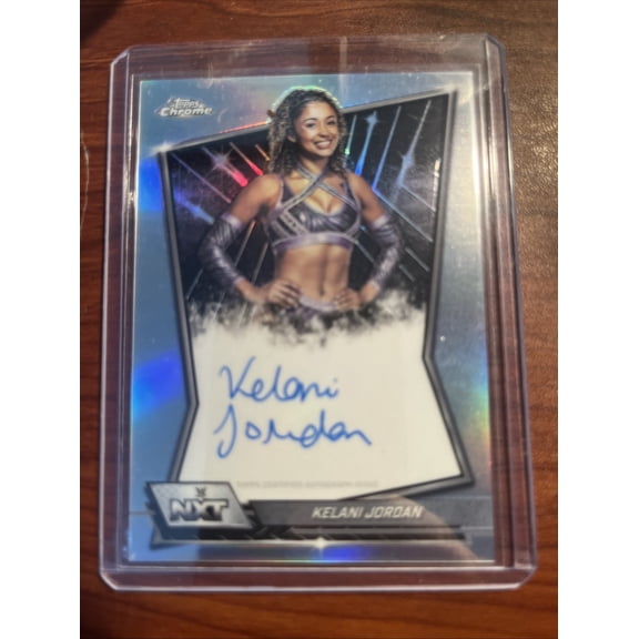 2026 Topps Chrome WWE Kelani Jordan #NXT-KEL [Base] Augograph Auto Base Set Topps Autographed Wrestling Trading Card