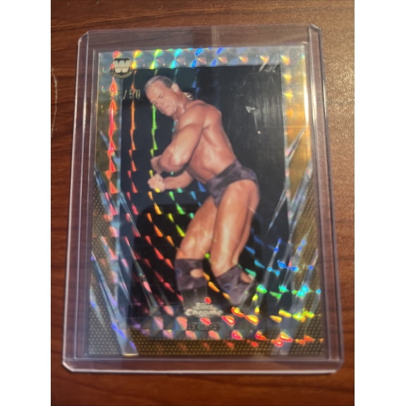 2026 Topps Chrome WWE Lex Luger #125 Gold Refractor Parallel Numbered Topps Autographed Wrestling Trading Card