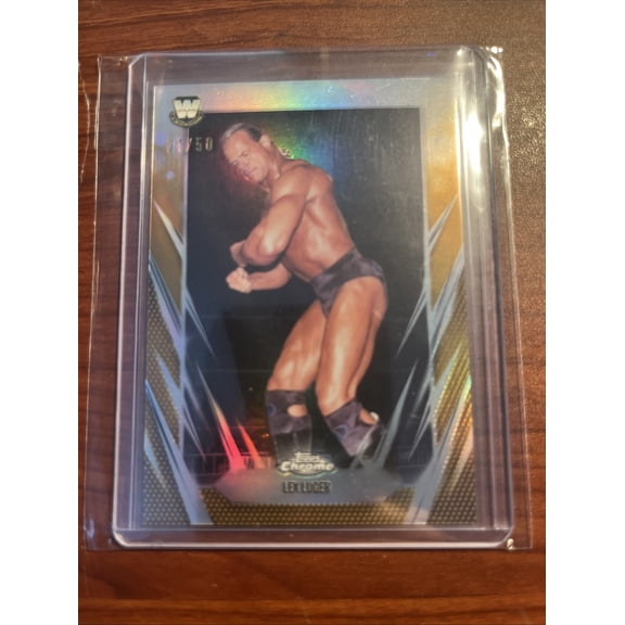 2026 Topps Chrome WWE Lex Luger #125 Gold Refractor Parallel Numbered Topps Autographed Wrestling Trading Card