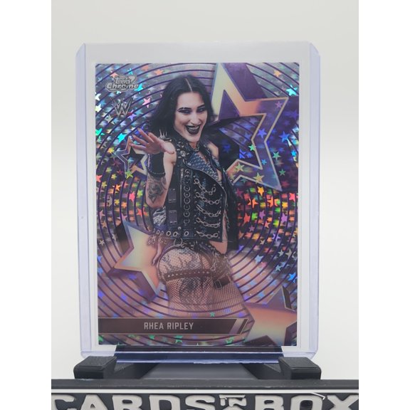 2026 Topps Chrome WWE Rhea Ripley SuperFractor SF-9 Insert Baseball Card United States WWE Wrestling Trading Card