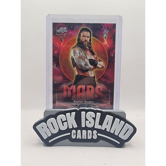 2026 Topps Chrome WWE Roman Reigns #PPMR-6 MARS The Bloodline WWE Wrestling Trading Card