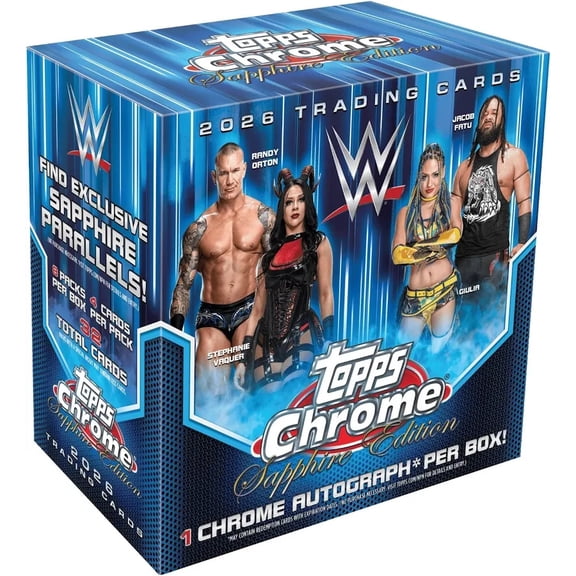 2026 Topps Chrome Sapphire Edition WWE Wrestling Factory Sealed Hobby Box