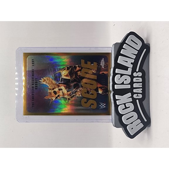 2026 Topps Chrome WWE Scope Cody Rhodes #SCO-1 Gold Refractor /50