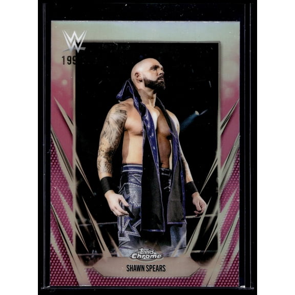 2026 Topps Chrome WWE NXT Shawn Spears #46 Pink Refractor Wrestling Card