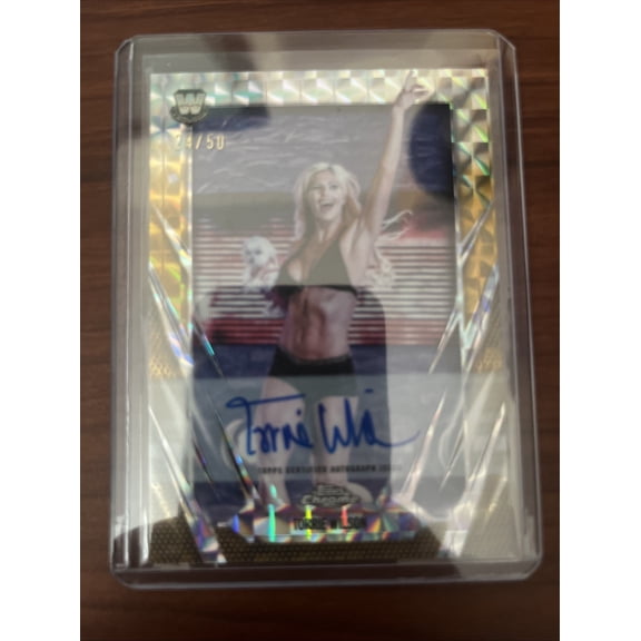 2026 Topps Chrome WWE Torrie Wilson Chrome Topps United States WWE Autographed Wrestling Trading Card