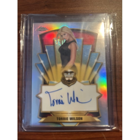 2026 Topps Chrome WWE Torrie Wilson #LA-TW Chrome Refractor Parallel/Variety Topps United States WWE Autographed Wrestling Trading Card