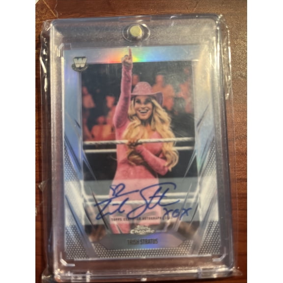 2026 Topps Chrome WWE Trish Stratus #BCA Refractor Topps Autographed Wrestling Trading Card