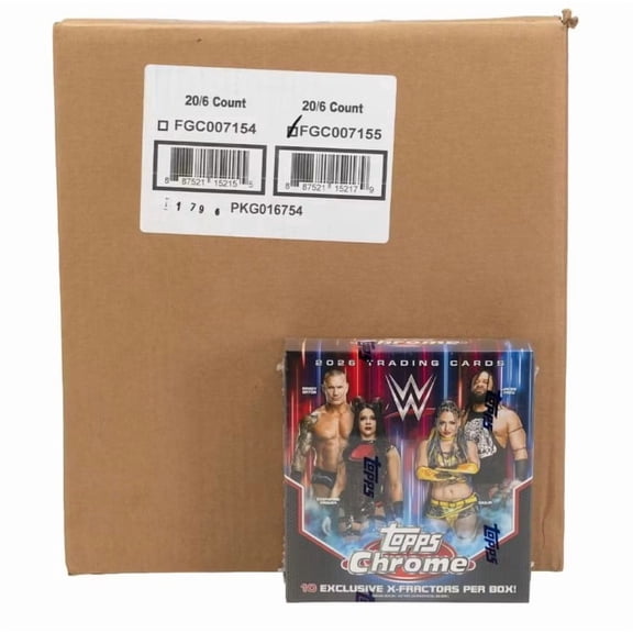 2026 Topps Chrome WWE Wrestling Mega Box Factory Sealed Case