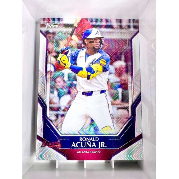 2026 Topps Collectors Kit Refractor Ronald Acua Jr Atlanta Braves Baseball Card Atlanta Braves MLB Baseball Trading Card